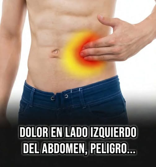 😰DOLOR en lado izquierdo del abdomen, peligro… Ver más