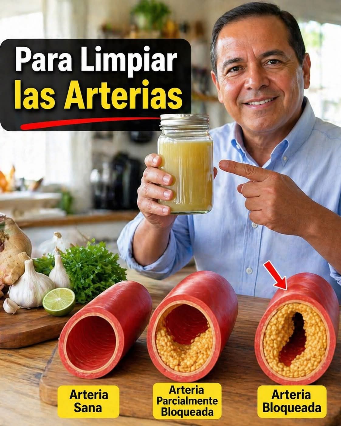 Un solo vaso de este jugo de limón y ajo ayudará a destapar las arterias obstruidas. Ver más: 👇👇