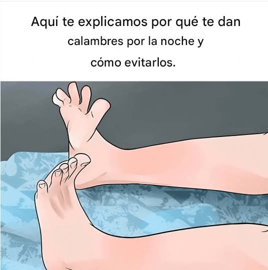 Por eso tenemos calambres por la noche…ver mas