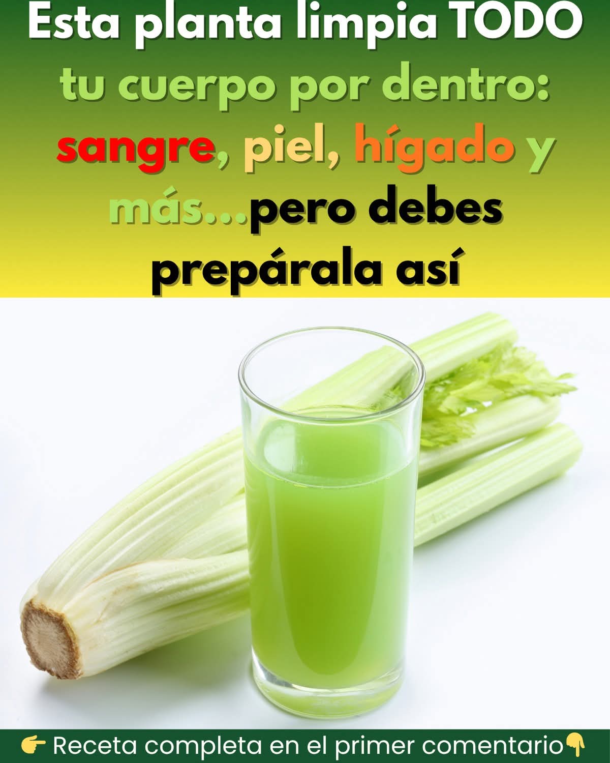 La mejor forma de preparar el apio para eliminar toxinas y limpiar el higad.. ver mas