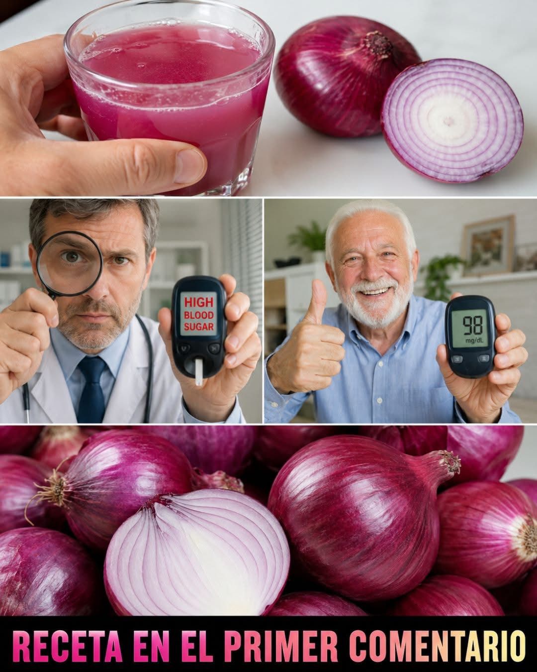 ¡Con esta receta de cebolla roja, el nivel de azúcar en sangre baja al instante! ¡Un verdadero tesoro culinario que pocos conocen! RECETA EN EL PRIMER COMENTARIO.