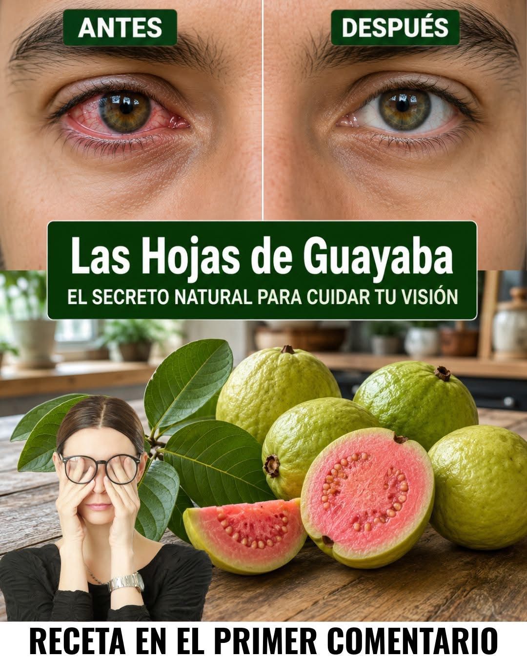 Cómo usar la guayaba para tratar problemas oculares remedios naturales para los ojos. Para seguir recibiendo mis recetas, solo debes decir algo… ¡Gracias!