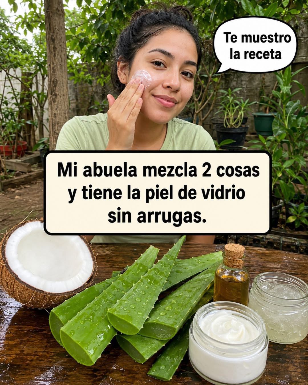 NUNCA Mas Necesitara Maquillaje Mi abuela mezcla 2 cosas y tiene piel de vidrio y no tiene arrugas. Te doy la receta a cambio de un simple » OK «. Preparación en el primer comentario.