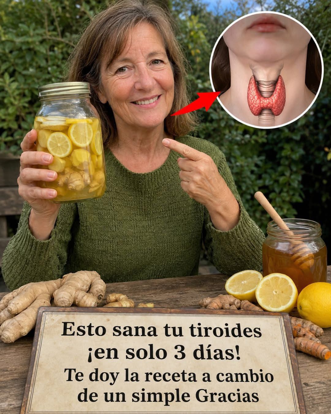 Un remedio natural que puede apoyar la salud de tu tiroides en solo 3 días… Te comparto la receta en el primer comentario.. 💬