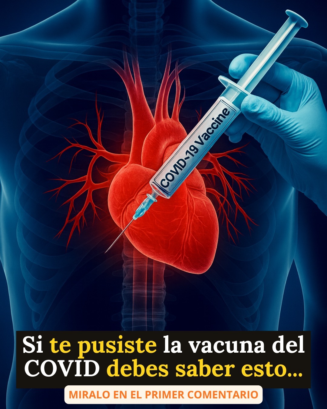 Si te pusiste la vacuna del COVID debes saber que puede provocar un ca… Ver más