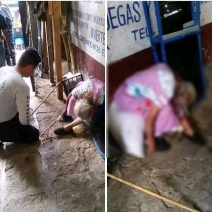 Anciana de 85 añ0s, fallec1ó en la puerta del mercado donde vendía sus1 …ver más
